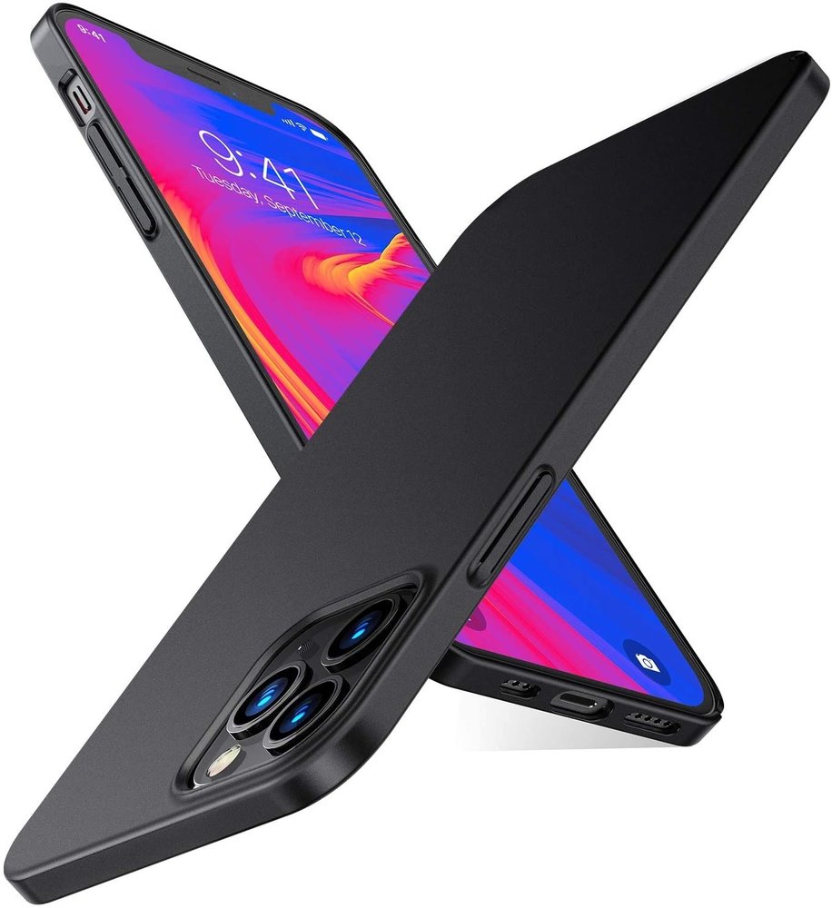 ShieldCase® ShieldCase Ultradünne Hülle iPhone 13 Pro Max (Schwarz)