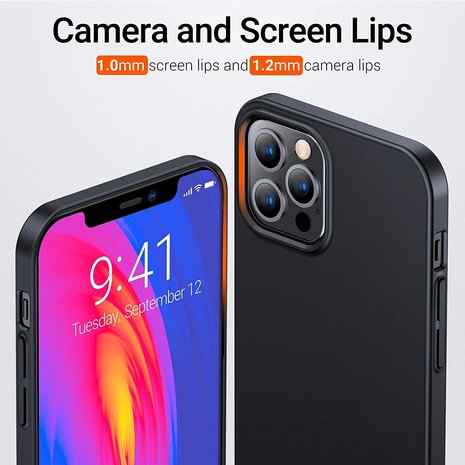 ShieldCase® ShieldCase Ultradünne Hülle iPhone 13 Pro Max (Schwarz)