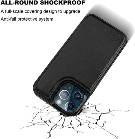 ShieldCase® ShieldCase iPhone 13 Pro Max Wallet case (Schwarz)