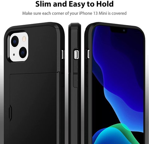 ShieldCase® ShieldCase Kartenetui mit Schieber iPhone 13 (Schwarz) ShieldCase® ShieldCase Kartenetui mit Schieber iPhone 13 (Schwarz)