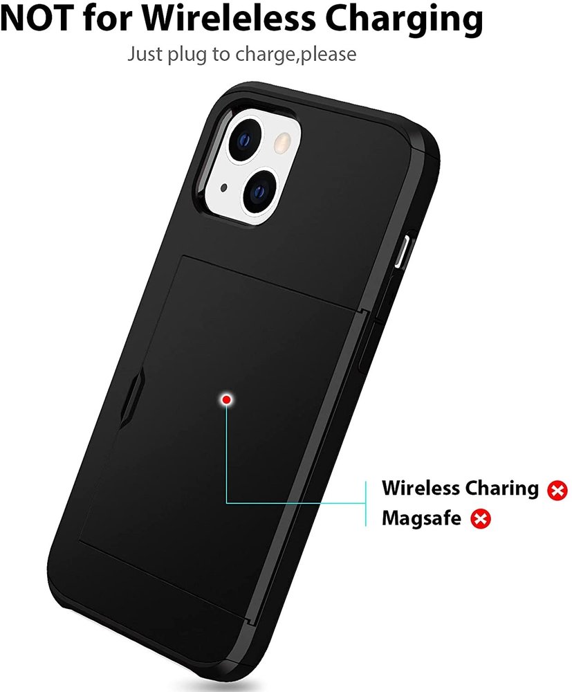 ShieldCase® ShieldCase Kartenetui mit Schieber iPhone 13 (Schwarz) ShieldCase® ShieldCase Kartenetui mit Schieber iPhone 13 (Schwarz)