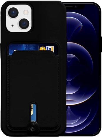ShieldCase® ShieldCase iPhone 13 Silikonhülle mit Kartenfach (Schwarz) ShieldCase® ShieldCase iPhone 13 Silikonhülle mit Kartenfach (Schwarz)