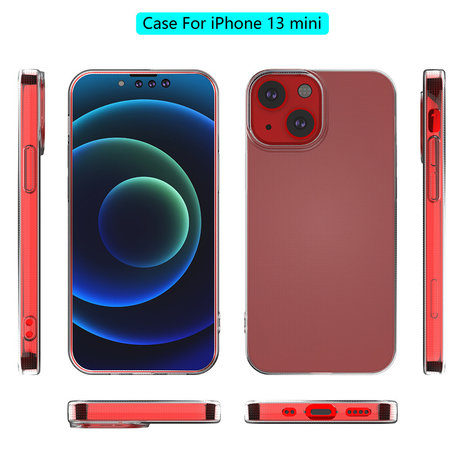ShieldCase® ShieldCase Ultradünne Silikonhülle iPhone 13 Mini (Transparent)