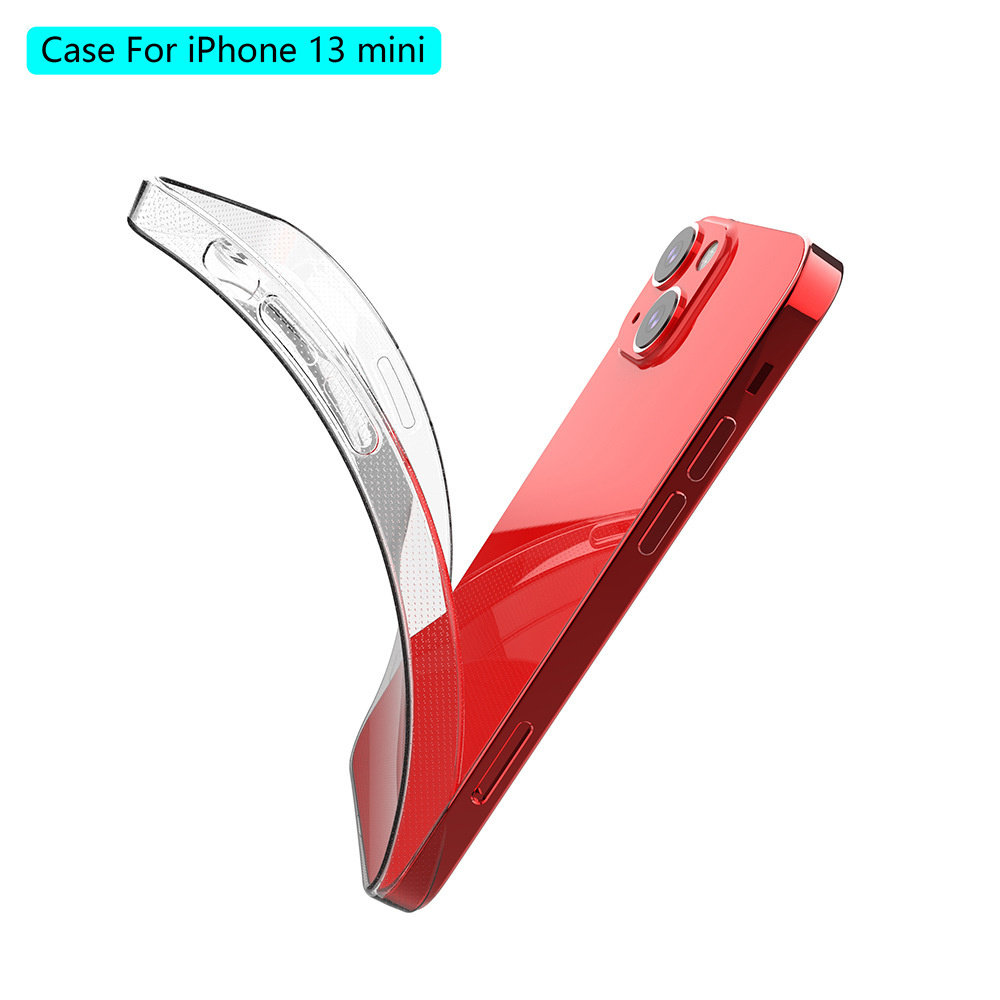 ShieldCase® ShieldCase Ultradünne Silikonhülle iPhone 13 Mini (Transparent)