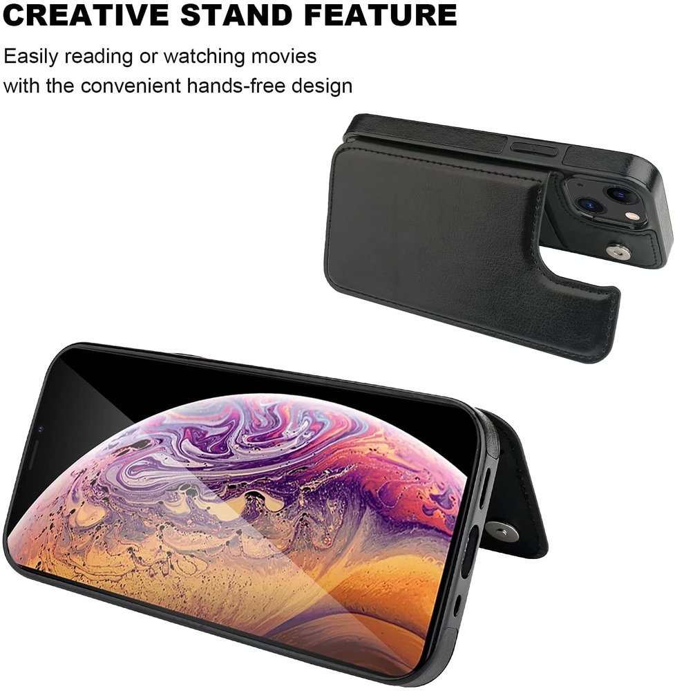 ShieldCase® ShieldCase iPhone 13 Mini Wallet Case (Schwarz) ShieldCase® ShieldCase iPhone 13 Mini Wallet Case (Schwarz)