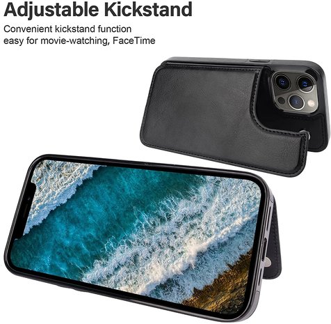 ShieldCase® ShieldCase iPhone 13 Pro Wallet Case (Schwarz) ShieldCase® ShieldCase iPhone 13 Pro Wallet Case (Schwarz)