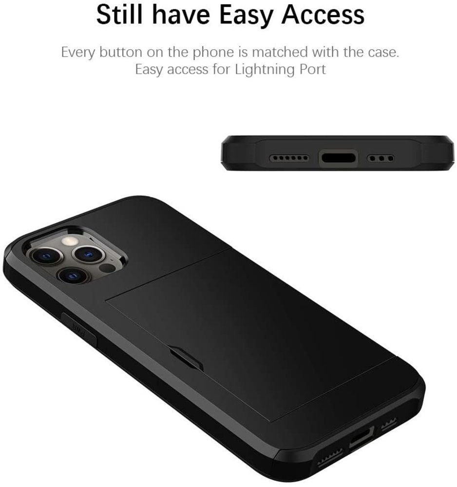 ShieldCase® ShieldCase Kartenetui mit Slide iPhone 13 Pro (Schwarz) ShieldCase® ShieldCase Kartenetui mit Slide iPhone 13 Pro (Schwarz)