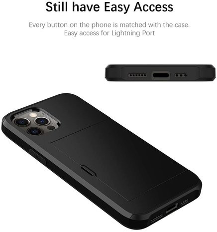 ShieldCase® ShieldCase Kartenetui mit Slide iPhone 13 Pro (Schwarz) ShieldCase® ShieldCase Kartenetui mit Slide iPhone 13 Pro (Schwarz)