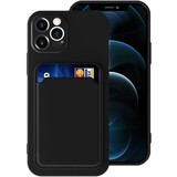 ShieldCase® iPhone 13 Pro Silikonhülle mit Kartenfach (Schwarz)