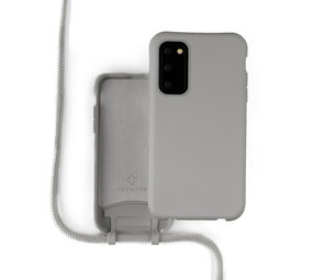 Coverzs Silikonhülle mit Band Samsung Galaxy S20 FE (Grau) Coverzs Silikonhülle mit Band Samsung Galaxy S20 FE (Grau)