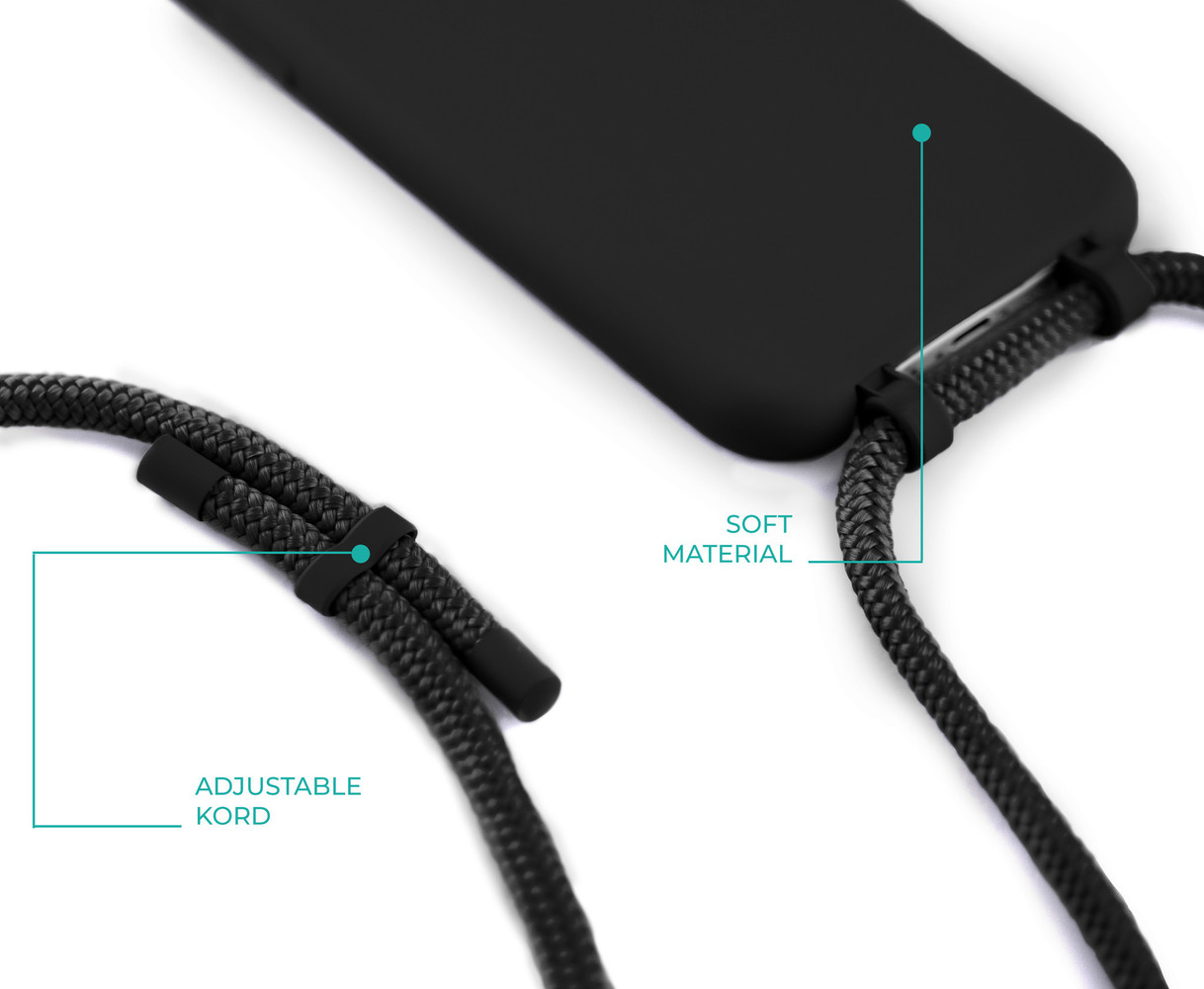 Coverzs Coverzs Silikonhülle mit Band Samsung Galaxy S21 Plus (Schwarz) Coverzs Coverzs Silikonhülle mit Band Samsung Galaxy S21 Plus (Schwarz)