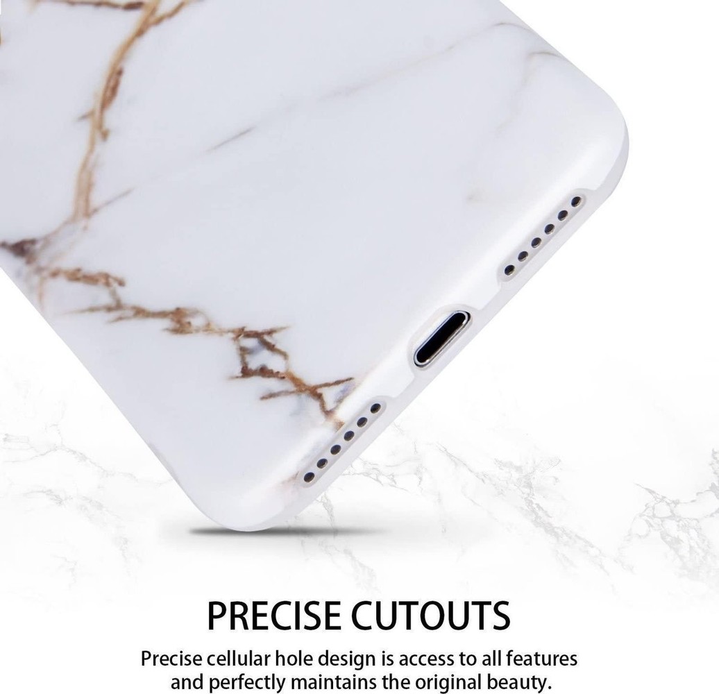 ShieldCase® ShieldCase Marble White Marble iPhone 7 / 8 Plus Hülle (Weiß/Gold) ShieldCase® ShieldCase Marble White Marble iPhone 7 / 8 Plus Hülle (Weiß/Gold)
