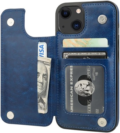 ShieldCase® ShieldCase iPhone 13 Wallet Case (Blau) ShieldCase® ShieldCase iPhone 13 Wallet Case (Blau)