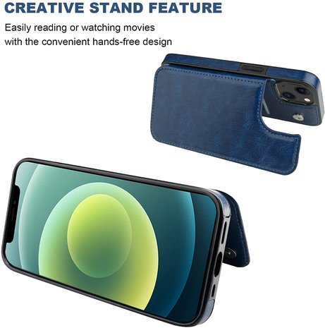 ShieldCase® ShieldCase iPhone 13 Wallet Case (Blau) ShieldCase® ShieldCase iPhone 13 Wallet Case (Blau)