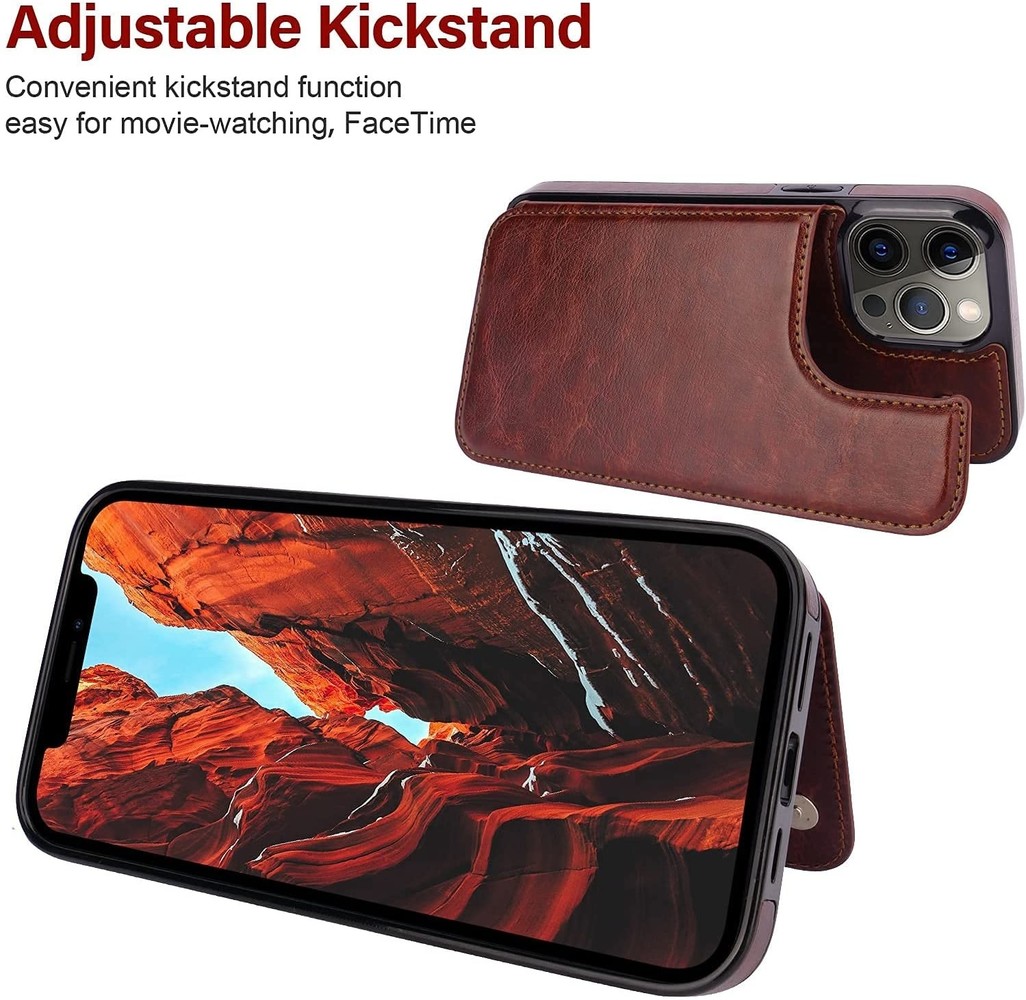 ShieldCase® ShieldCase iPhone 13 Pro Portemonnaie Hülle (Braun) ShieldCase® ShieldCase iPhone 13 Pro Portemonnaie Hülle (Braun)