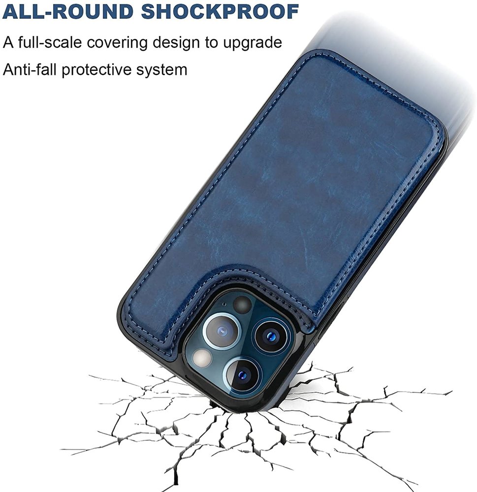 ShieldCase® ShieldCase iPhone 13 Pro Wallet Case (Blau) ShieldCase® ShieldCase iPhone 13 Pro Wallet Case (Blau)