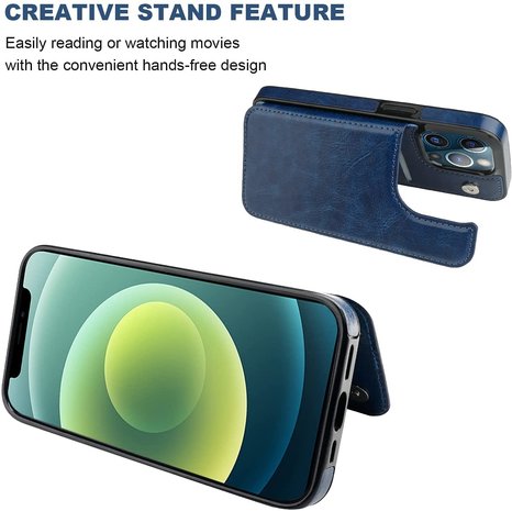 ShieldCase® ShieldCase iPhone 13 Pro Wallet Case (Blau) ShieldCase® ShieldCase iPhone 13 Pro Wallet Case (Blau)