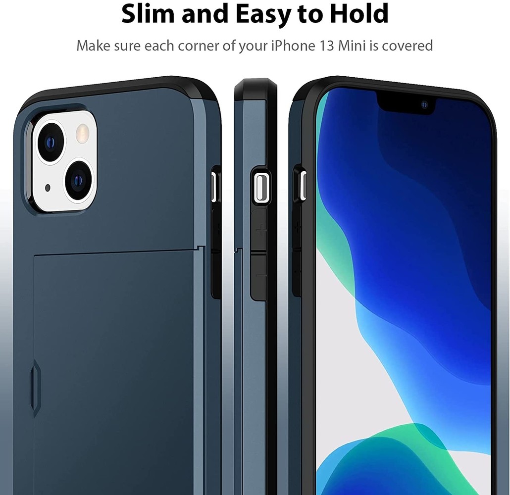 ShieldCase® ShieldCase Kartenetui mit Schieber iPhone 13 (Blau) ShieldCase® ShieldCase Kartenetui mit Schieber iPhone 13 (Blau)