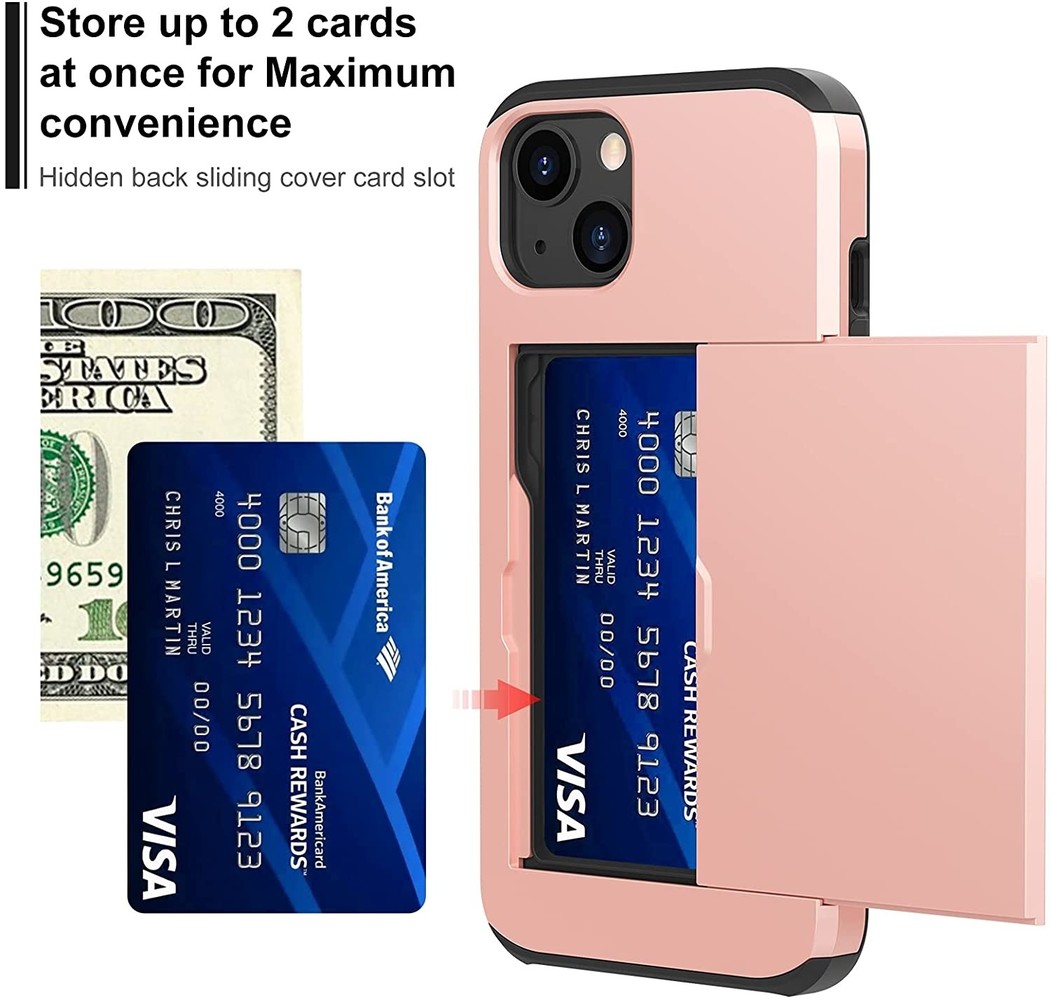 ShieldCase® ShieldCase Kartenetui mit Slide iPhone 13 Mini (Rosa) ShieldCase® ShieldCase Kartenetui mit Slide iPhone 13 Mini (Rosa)