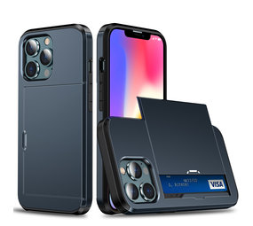 ShieldCase® Kartenetui mit Slide iPhone 13 Pro (Blau) ShieldCase® Kartenetui mit Slide iPhone 13 Pro (Blau)