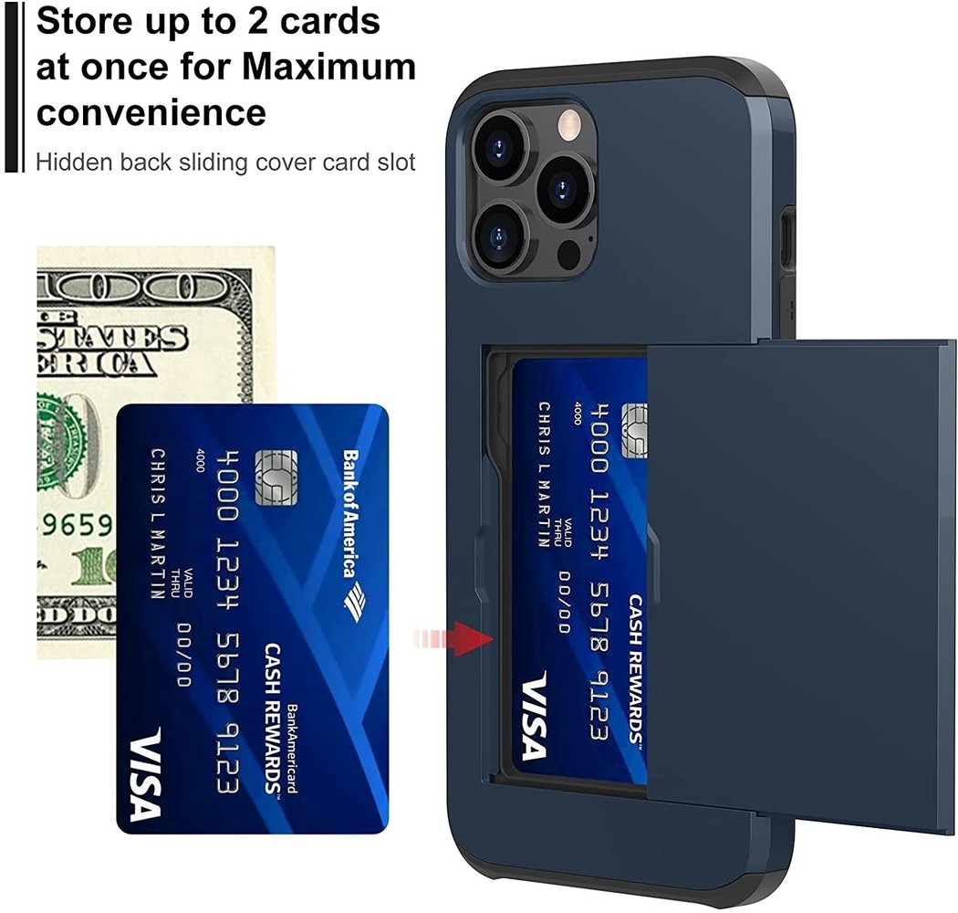 ShieldCase® ShieldCase Kartenetui mit Slide iPhone 13 Pro Max (Blau) ShieldCase® ShieldCase Kartenetui mit Slide iPhone 13 Pro Max (Blau)