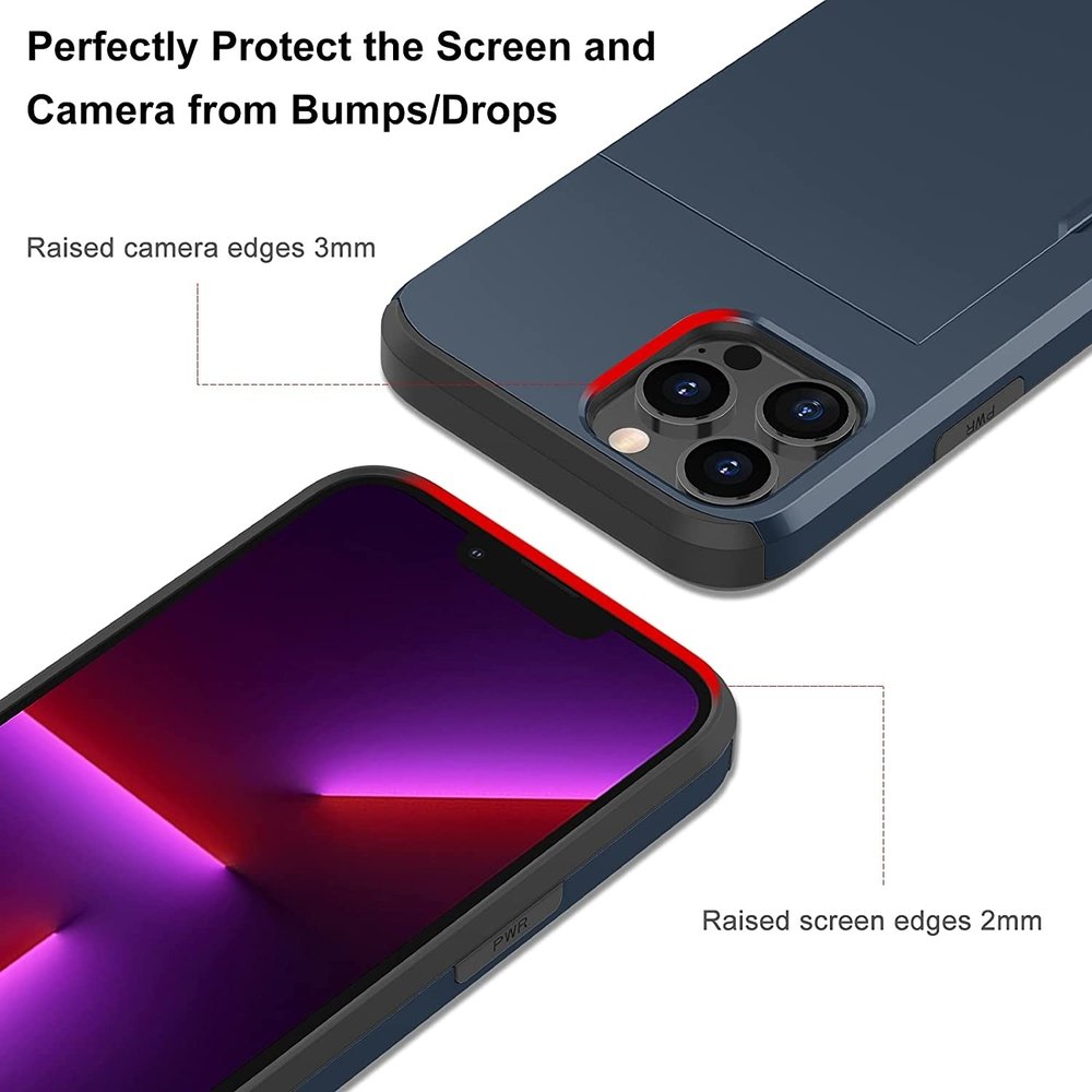 ShieldCase® ShieldCase Kartenetui mit Slide iPhone 13 Pro Max (Blau) ShieldCase® ShieldCase Kartenetui mit Slide iPhone 13 Pro Max (Blau)