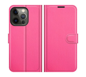 ShieldCase® iPhone 13 Pro Max Wallet Book Case (Pink)