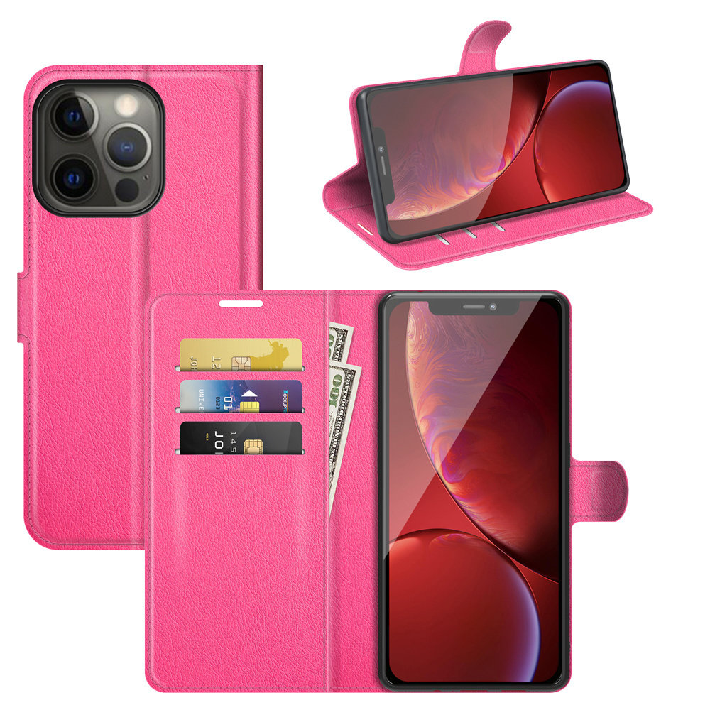 ShieldCase® ShieldCase® iPhone 13 Pro Max Wallet Bookcase (Pink)