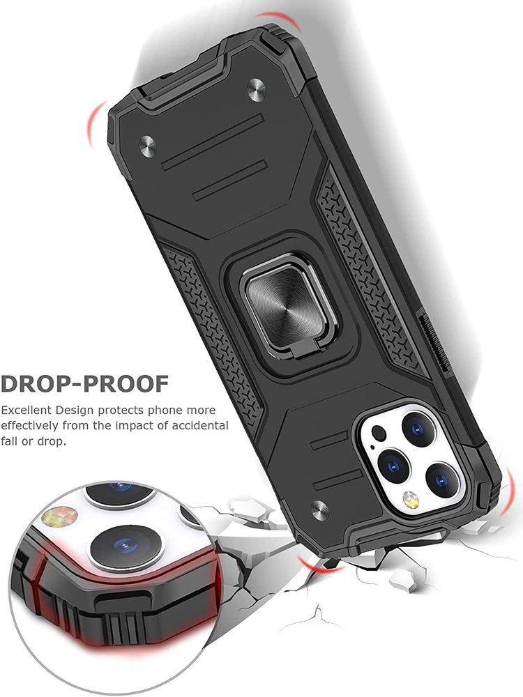 ShieldCase® ShieldCase iPhone 13 Pro TPU Hartschalenetui mit Ring (Schwarz) ShieldCase® ShieldCase iPhone 13 Pro TPU Hartschalenetui mit Ring (Schwarz)