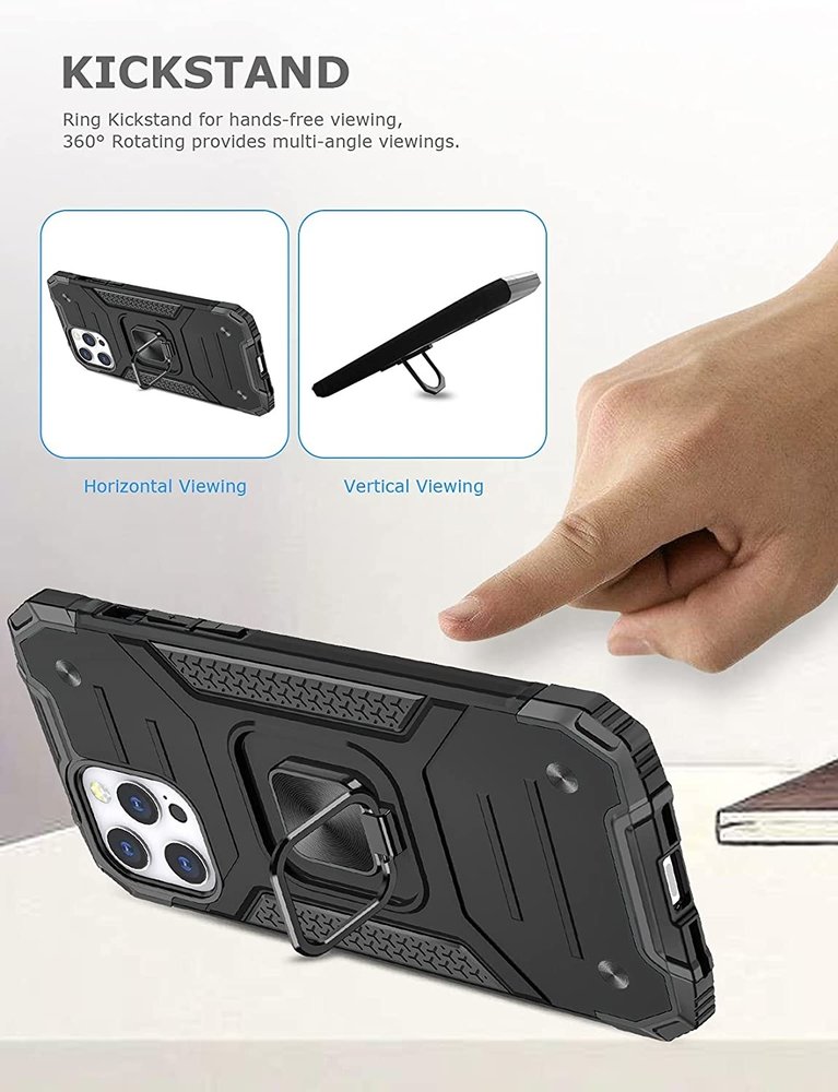 ShieldCase® ShieldCase iPhone 13 Pro TPU Hartschalenetui mit Ring (Schwarz) ShieldCase® ShieldCase iPhone 13 Pro TPU Hartschalenetui mit Ring (Schwarz)