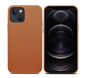 ShieldCase® iPhone 13 Lederhülle (Braun)