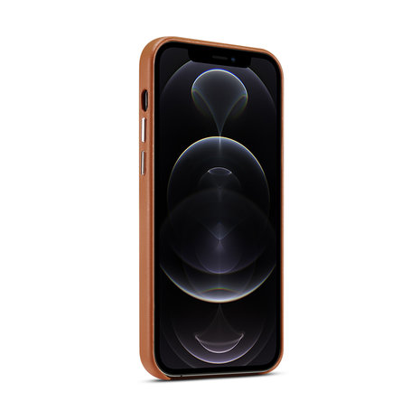 ShieldCase® ShieldCase iPhone 13 Pro Max Lederhülle (Braun)