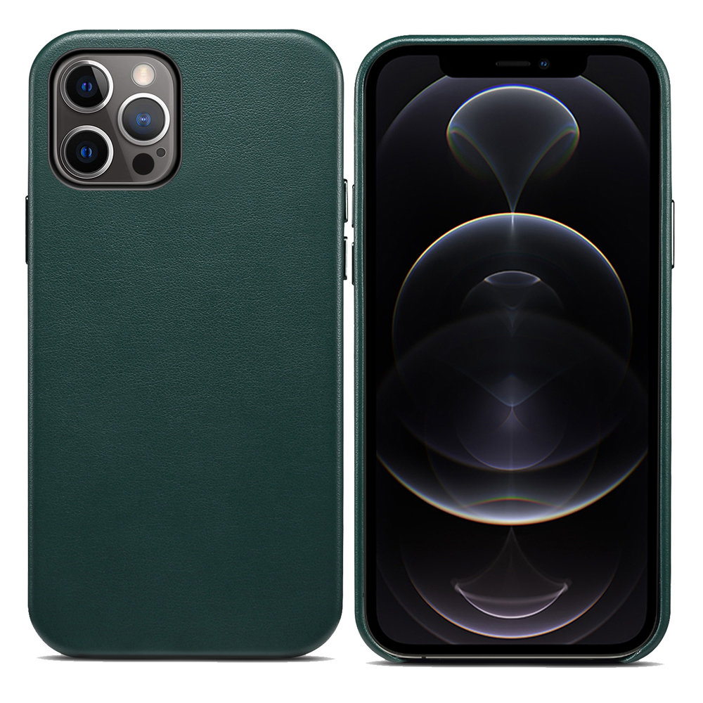 ShieldCase® ShieldCase iPhone 13 Pro Max Lederhülle (Grün)