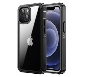 ShieldCase® Dreilagige Hülle iPhone 13 (Transparent-Schwarz) ShieldCase® Dreilagige Hülle iPhone 13 (Transparent-Schwarz)