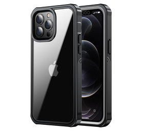 ShieldCase® Dreilagige Hülle iPhone 13 Pro (Transparent-Schwarz) ShieldCase® Dreilagige Hülle iPhone 13 Pro (Transparent-Schwarz)