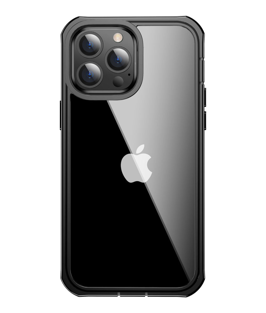 ShieldCase® ShieldCase Dreilagige Hülle iPhone 13 Pro (Transparent-Schwarz) ShieldCase® ShieldCase Dreilagige Hülle iPhone 13 Pro (Transparent-Schwarz)