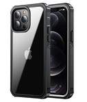 ShieldCase® ShieldCase Dreilagige Hülle iPhone 13 Pro Max (Transparent-Schwarz)