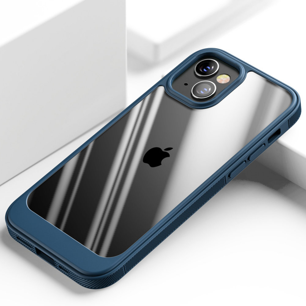 ShieldCase® ShieldCase iPhone 13 Mini Case TPU mit Rand (Blau/Transparent) ShieldCase® ShieldCase iPhone 13 Mini Case TPU mit Rand (Blau/Transparent)