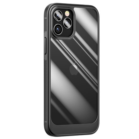 ShieldCase® ShieldCase iPhone 13 Pro Hülle TPU mit Rand (Schwarz/Transparent)