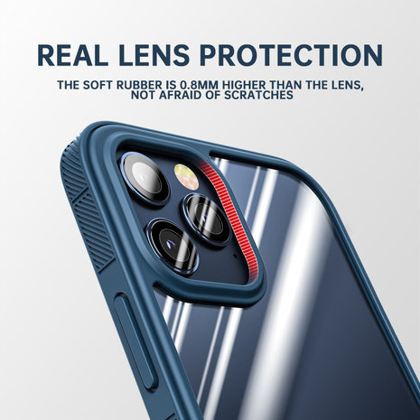 ShieldCase® ShieldCase iPhone 13 Pro Hülle TPU mit Rand (Blau/Transparent) ShieldCase® ShieldCase iPhone 13 Pro Hülle TPU mit Rand (Blau/Transparent)