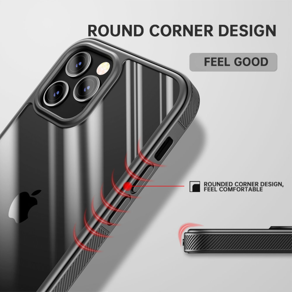 ShieldCase® ShieldCase iPhone 13 Pro Max Hülle TPU mit Rand (Schwarz/Transparent) ShieldCase® ShieldCase iPhone 13 Pro Max Hülle TPU mit Rand (Schwarz/Transparent)