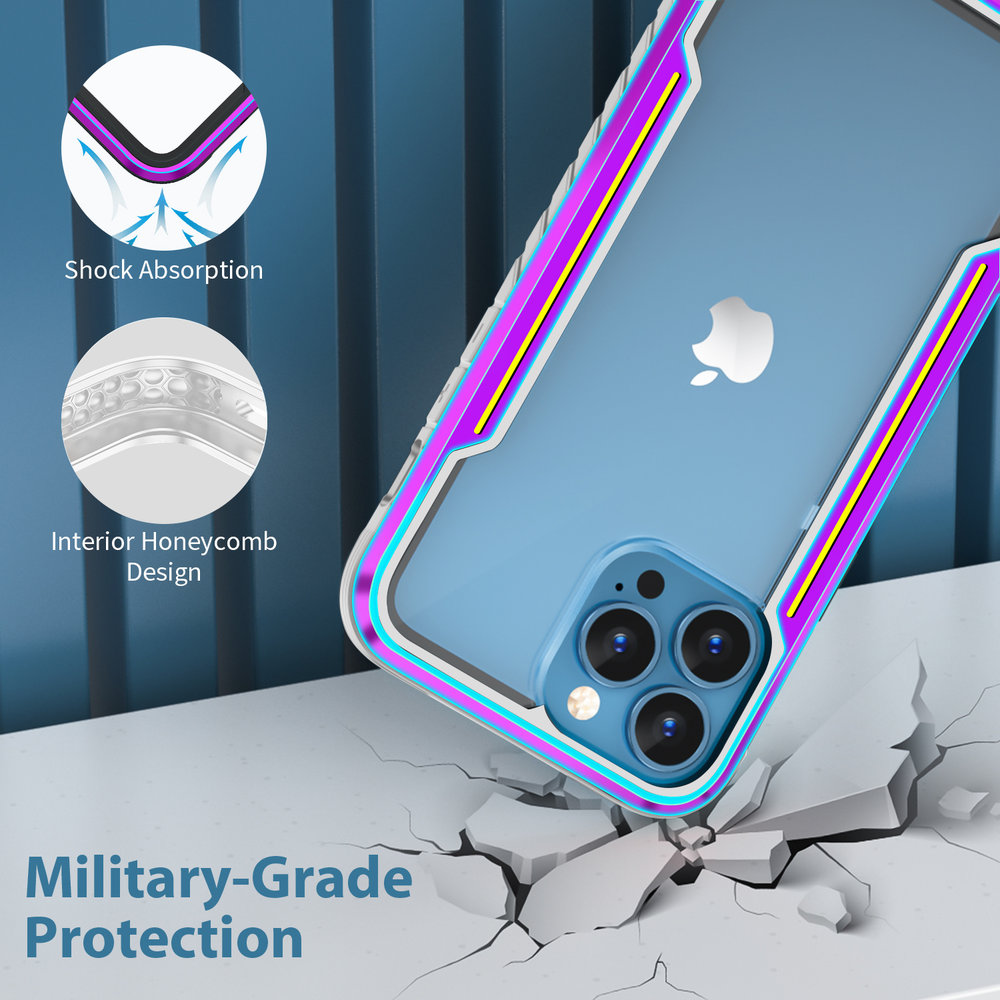 ShieldCase® ShieldCase Metal Shock Case iPhone 13 Pro Max (Bunt) ShieldCase® ShieldCase Metal Shock Case iPhone 13 Pro Max (Bunt)