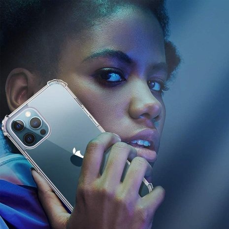 Ceezs Ceezs Shockproof TPU Hülle iPhone 12/12 Pro (Transparent)