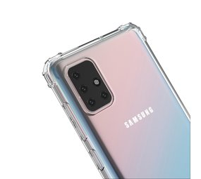 Ceezs Stoßfestes TPU-Case Samsung Galaxy A71 (Transparent)