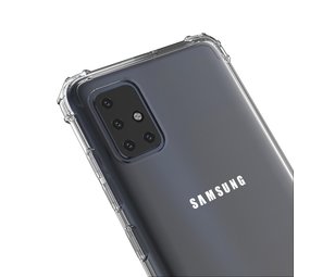 Ceezs Stoßfestes TPU-Case Samsung Galaxy A51 (Transparent)