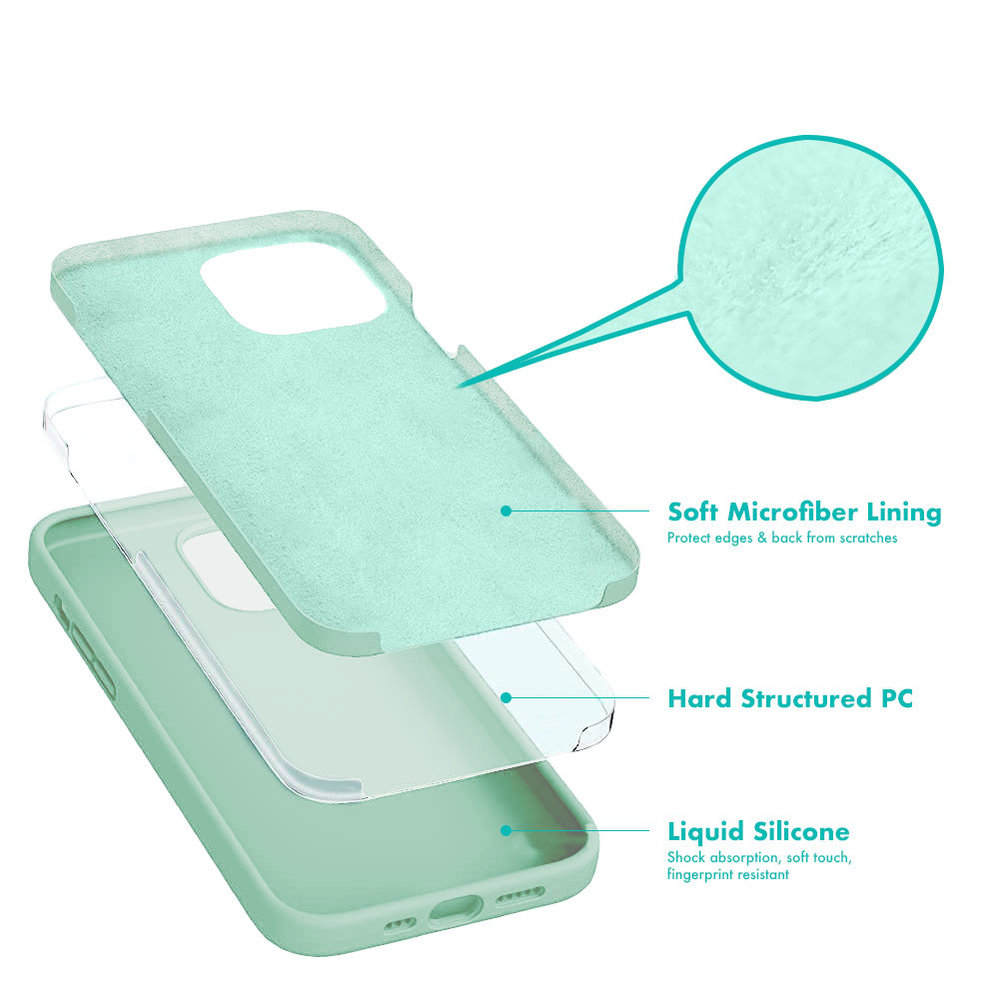 ShieldCase® ShieldCase iPhone 13 Pro Max Silikonhülle (aqua) ShieldCase® ShieldCase iPhone 13 Pro Max Silikonhülle (aqua)
