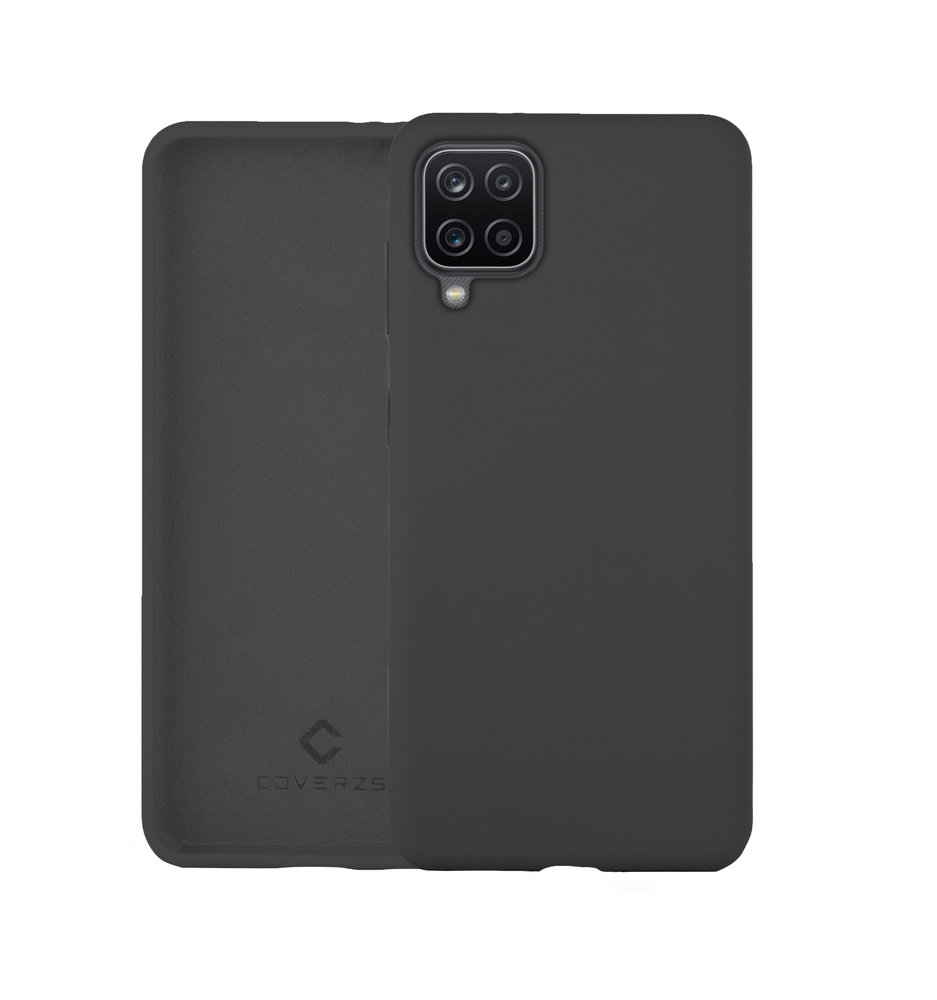 Coverzs Coverzs Luxus Liquid Silikon Case Samsung Galaxy A12 (Dunkelgrau) Coverzs Coverzs Luxus Liquid Silikon Case Samsung Galaxy A12 (Dunkelgrau)