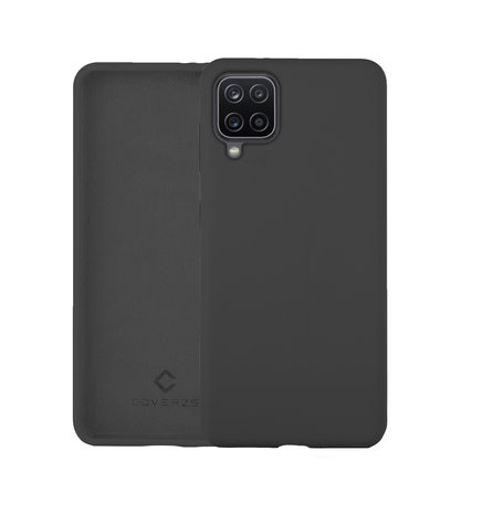Coverzs Coverzs Luxus Liquid Silikon Case Samsung Galaxy A12 (Dunkelgrau) Coverzs Coverzs Luxus Liquid Silikon Case Samsung Galaxy A12 (Dunkelgrau)