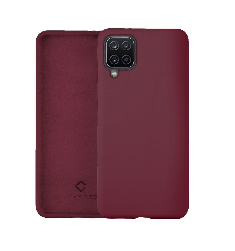 Coverzs Coverzs Luxus Liquid Silikon Case Samsung Galaxy A12 (Aubergine) Coverzs Coverzs Luxus Liquid Silikon Case Samsung Galaxy A12 (Aubergine)