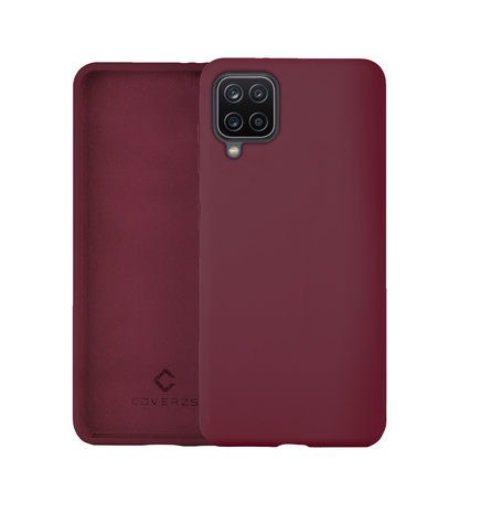 Coverzs Coverzs Luxus Liquid Silikon Case Samsung Galaxy A12 (Aubergine) Coverzs Coverzs Luxus Liquid Silikon Case Samsung Galaxy A12 (Aubergine)